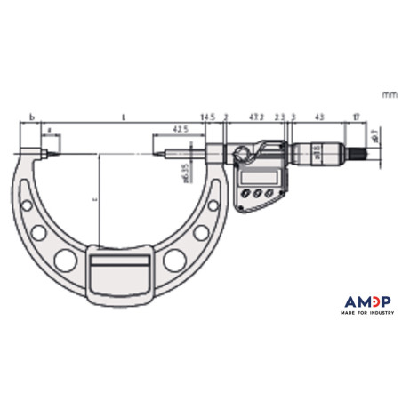 Mic Dig 1-2" IP65 Sortie Données À Pointes 15°