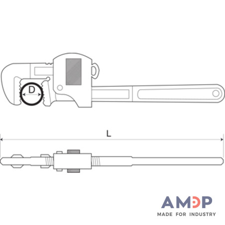 Serre Tube Antideflagr 1200Mm