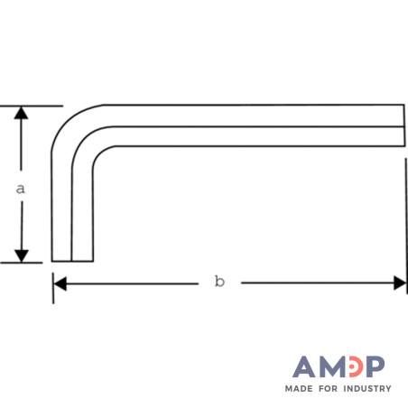 Cle Male Coudee Antidefl 10Mm