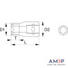 Douille Torx 6Pans 1/4 E7