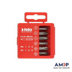 Boîte à embouts Profi 6-pcs. E 6,3 x 50 mm PZ/PH LG