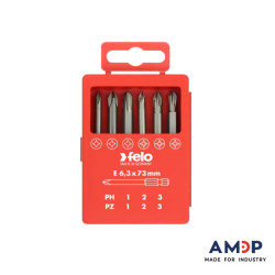 Boîte à embouts Profi 6-pcs. E 6,3 x 73 mm PZ/PH LG