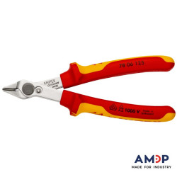 Pince coupante de coté Super Knips® 125mm bi-matière - chromée - 1000V